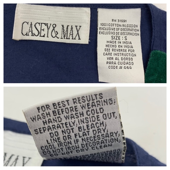 Casey & Max Vintage Velvet Embroidered Flower Applique Button Up Vest Size Small - Picture 14 of 16